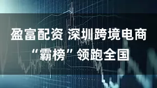 盈富配资 深圳跨境电商“霸榜”领跑全国